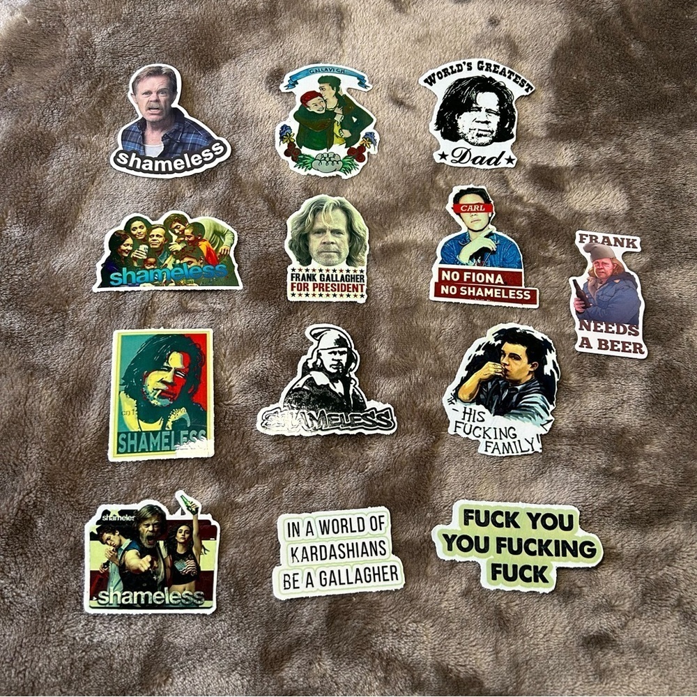 13 Shameless No Repeat Stickers